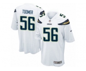 Men Nike Los Angeles Chargers #56 Korey Toomer Game White NFL Jersey