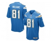 Men Nike Los Angeles Chargers #81 Mike Williams Game Electric Blue Alternate NFL Jersey