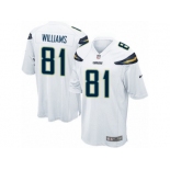 Men Nike Los Angeles Chargers #81 Mike Williams Game White NFL Jersey