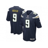 Men Nike Los Angeles Chargers #9 Nick Novak Game Navy Blue Team Color NFL Jersey