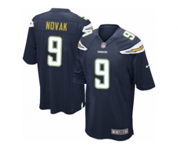 Men Nike Los Angeles Chargers #9 Nick Novak Game Navy Blue Team Color NFL Jersey