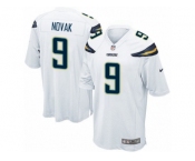 Men Nike Los Angeles Chargers #9 Nick Novak Game White NFL Jersey