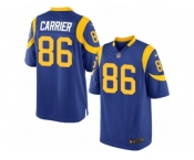 Men Nike Los Angeles Rams #86 Derek Carrier Game Royal Blue Alternate NFL Jersey