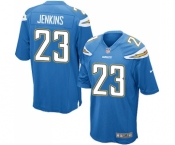 Men's Nike Los Angeles Chargers #23 Rayshawn Jenkins Game Electric Blue Alternate NFL Jersey