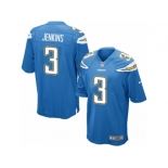 Men's Nike Los Angeles Chargers #3 Rayshawn Jenkins Game Electric Blue Alternate NFL Jersey