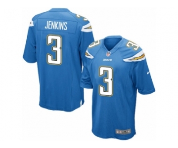 Men's Nike Los Angeles Chargers #3 Rayshawn Jenkins Game Electric Blue Alternate NFL Jersey