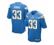 Men's Nike Los Angeles Chargers #33 Rayshawn Jenkins Game Electric Blue Alternate NFL Jersey