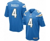 Men's Nike Los Angeles Chargers #4 Michael Badgley Game Electric Blue Alternate NFL Jersey