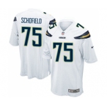 Men's Nike Los Angeles Chargers #75 Michael Schofield Game White NFL Jersey