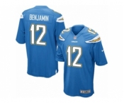 Men's Nike San Diego Chargers #12 Travis Benjamin Game Electric Blue Alternate NFL Jersey