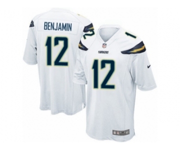 Men's Nike San Diego Chargers #12 Travis Benjamin Game White NFL Jersey