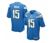 Men's Nike San Diego Chargers #15 Dontrelle Inman Game Electric Blue Alternate NFL Jersey