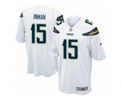 Men's Nike San Diego Chargers #15 Dontrelle Inman Game White NFL Jersey