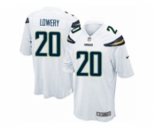 Men's Nike San Diego Chargers #20 Dwight Lowery Game White NFL Jersey