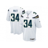 Men's Nike San Diego Chargers #34 Derek Watt Game White NFL Jersey