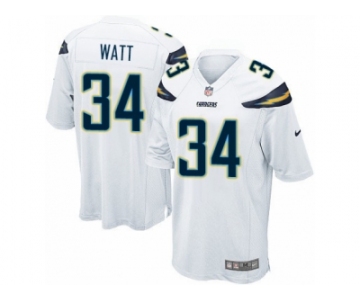 Men's Nike San Diego Chargers #34 Derek Watt Game White NFL Jersey