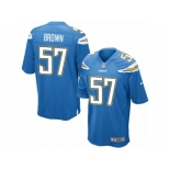 Men's Nike San Diego Chargers #57 Jatavis Brown Game Electric Blue Alternate NFL Jersey