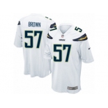 Men's Nike San Diego Chargers #57 Jatavis Brown Game White NFL Jersey