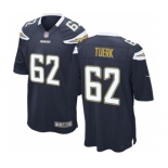 Men's Nike San Diego Chargers #62 Max Tuerk Game Navy Blue Team Color NFL Jersey