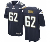 Men's Nike San Diego Chargers #62 Max Tuerk Game Navy Blue Team Color NFL Jersey