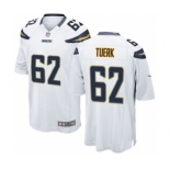 Men's Nike San Diego Chargers #62 Max Tuerk Game White NFL Jersey