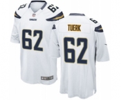 Men's Nike San Diego Chargers #62 Max Tuerk Game White NFL Jersey