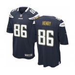 Men's Nike San Diego Chargers #86 Hunter Henry Game Navy Blue Team Color NFL Jersey