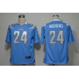 nike nfl jerseys san diego chargers #24 mathews lt.blue[game]