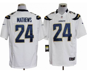 nike nfl jerseys san diego chargers #24 mathews white[game]