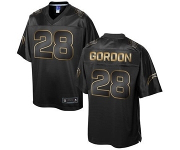 nike nfl jerseys san diego chargers #28 gordon black gold collection[game]