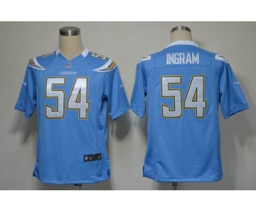 nike nfl jerseys san diego chargers #54 ingram lt.blue[game]