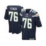 nike nfl jerseys san diego chargers #76 fluker dk.blue[game]