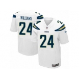 Men Nike Los Angeles Chargers #24 Trevor Williams Elite White NFL Jersey