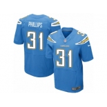 Men Nike Los Angeles Chargers #31 Adrian Phillips Elite Electric Blue Alternate NFL Jersey