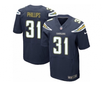 Men Nike Los Angeles Chargers #31 Adrian Phillips Elite Navy Blue Team Color NFL Jersey