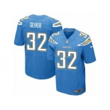 Men Nike Los Angeles Chargers #32 Branden Oliver Elite Electric Blue Alternate NFL Jersey