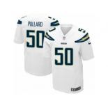 Men Nike Los Angeles Chargers #50 Hayes Pullard Elite White NFL Jersey