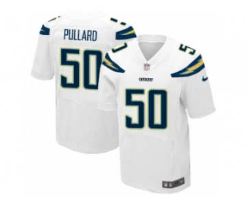 Men Nike Los Angeles Chargers #50 Hayes Pullard Elite White NFL Jersey