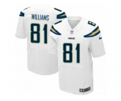 Men Nike Los Angeles Chargers #81 Mike Williams Elite White NFL Jersey