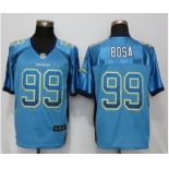 Men Nike n Diego Chargers #99 Joey Bosa Drift Fashion Elite Blue Jersey