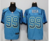 Men Nike n Diego Chargers #99 Joey Bosa Drift Fashion Elite Blue Jersey