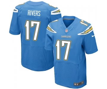 Men's Los Angeles Chargers #17 Philip Rivers New Elite Electric Blue Alternate Football Jersey