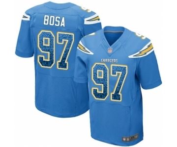 Men's Los Angeles Chargers #97 Joey Bosa Elite Electric Blue Alternate Drift Fashion Football Jersey