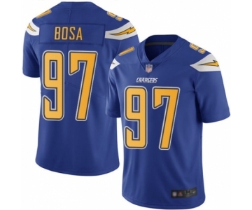 Men's Los Angeles Chargers #97 Joey Bosa Elite Electric Blue Rush Vapor Untouchable Football Jersey