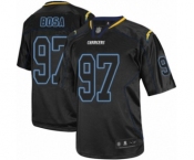 Men's Los Angeles Chargers #97 Joey Bosa Elite Lights Out Black Football Jersey