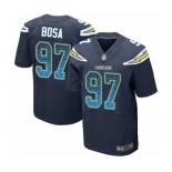 Men's Los Angeles Chargers #97 Joey Bosa Elite Navy Blue Home Drift Fashion Football Jersey