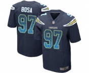 Men's Los Angeles Chargers #97 Joey Bosa Elite Navy Blue Home Drift Fashion Football Jersey