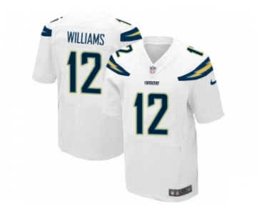 Men's Nike Los Angeles Chargers #12 Mike Williams Elite White NFL Jersey