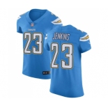 Men's Nike Los Angeles Chargers #23 Rayshawn Jenkins Electric Blue Alternate Vapor Untouchable Elite Player NFL Jersey