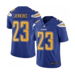 Men's Nike Los Angeles Chargers #23 Rayshawn Jenkins Elite Electric Blue Rush Vapor Untouchable NFL Jersey